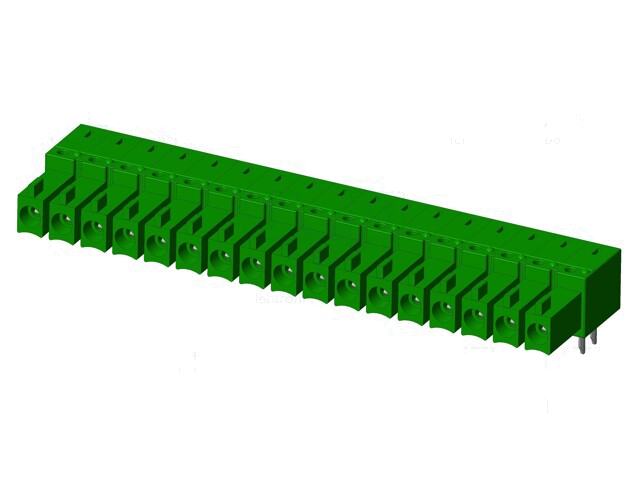 Connector: ontkoppelbare terminal strip; contact; vrouwelijk Connector: ontkoppelbare terminal strip; contact; vrouwelijk